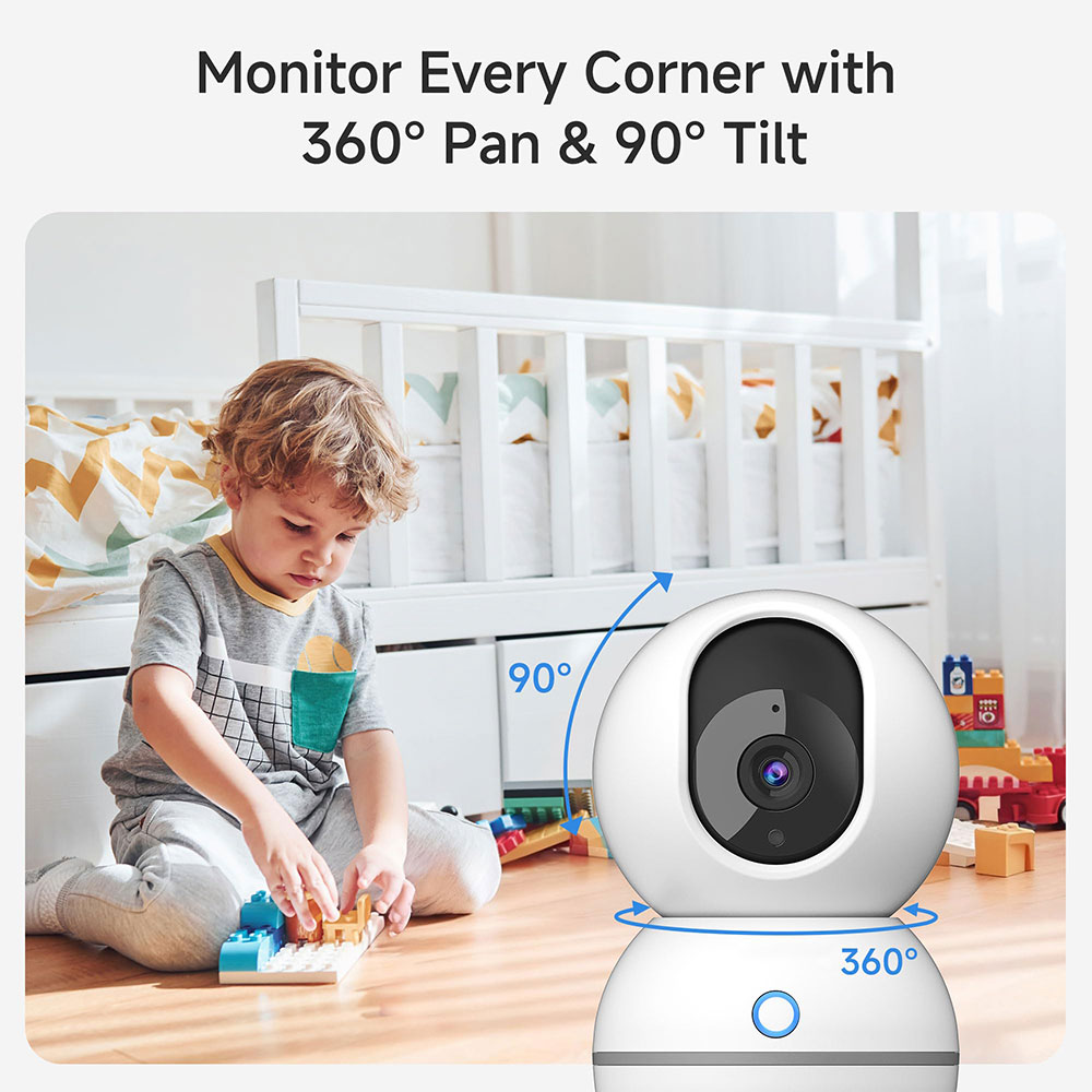 2K WIFI Camera Indoor 5MP Baby - Smart Home Battery Camera Ezviz 评论和价格