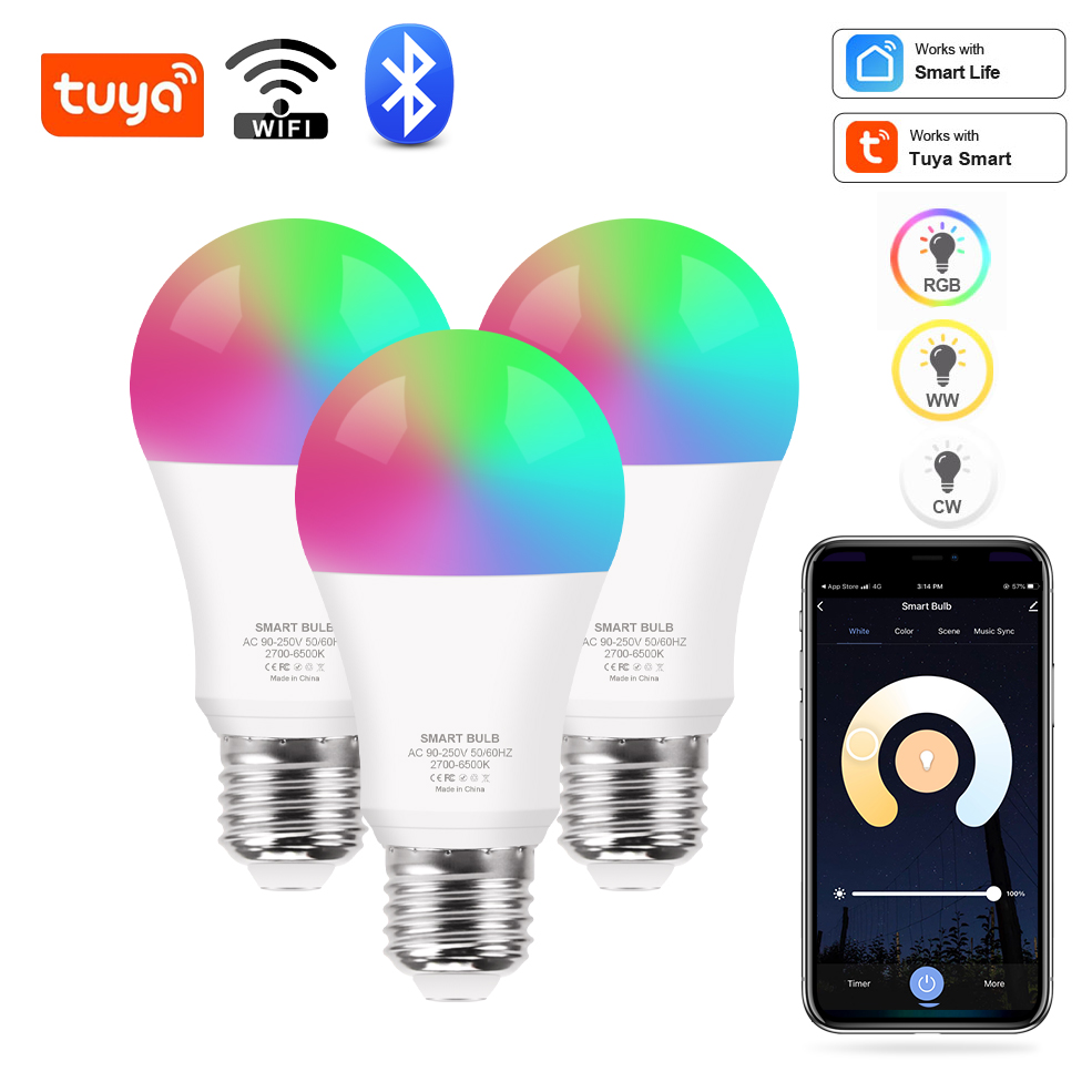 Tuya Wifi/Bluetooth Smart Bulb - Smart Home Diy 评论和价格