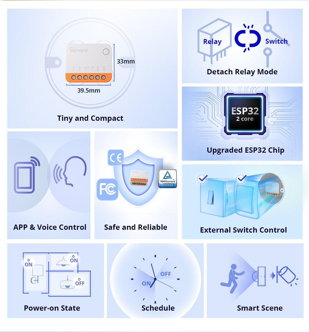 Sonoff Mini R4 Extreme Wifi Sm - Smart Home Bridge 评论和价格